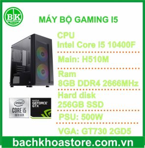 Máy bộ BKS Gaming (Intel Core i5-10400F/8GB/256GB SSD/VGA GT730 2GB)