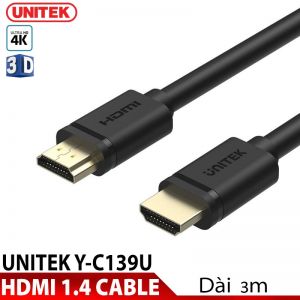 Cáp HDMI 3M Unitek Ultra 4K (Y-C139U)