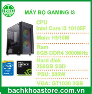 Máy bộ BKS Gaming (Intel Core i3-10105F/8GB/256GB SSD/VGA GT1030 2GB) 