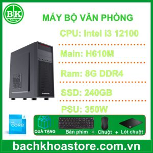 Máy bộ BKS Intel Core i3-12100|8GB|SSD 240GB