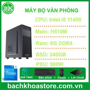 Máy bộ BKS Intel Core i5-11400|8GB|SSD 240GB