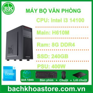 Máy bộ BKS Intel CORE i3-14100|8GB|SSD 240GB