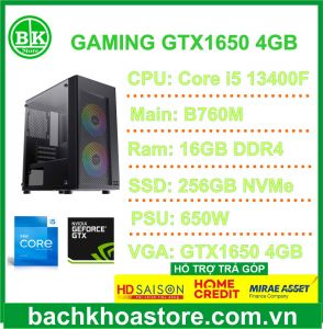 Máy bộ BKS Gaming Intel Core i5-13400F|16GB|SSD 256GB|VGA GTX1650 4GB