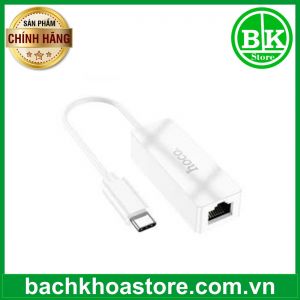 Cáp chuyển USB Type-C to LAN Hoco UA22 100Mbps