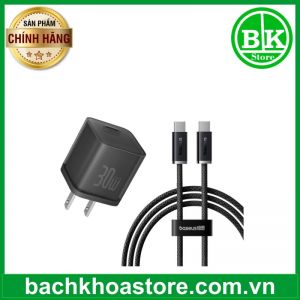 Bộ Sạc Nhanh 30W Baseus GaN5s Cáp C to C